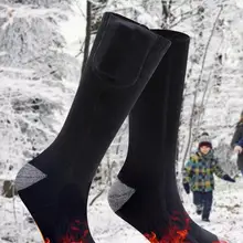 Зимние согревающие носки с дистанционным управлением, для верховой езды, для бега, для рыбалки, двухсторонние согревающие носки, с трехскоростным термостатом, зимние согревающие носки