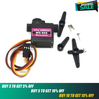 

MG90S Servo,lofty ambition MG90S 9g Metal Gear Digital Micro Servos Upgraded SG90 For Smart Vehicle Helicopter Boart Car