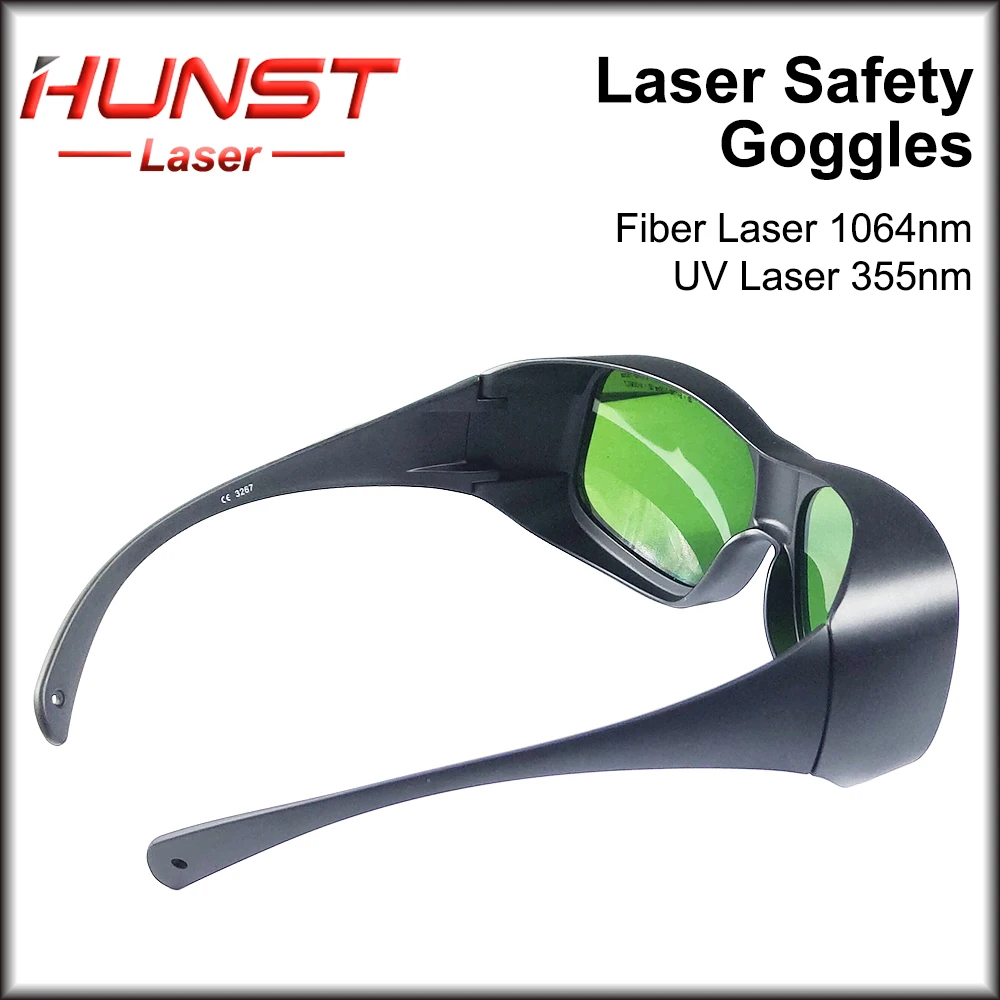 Hunst 1064nm UV355 레이저 안전 고글 보호 안경 보호용 안경 180-420nm 750nm-1100nm YAG 파이버 레이저용