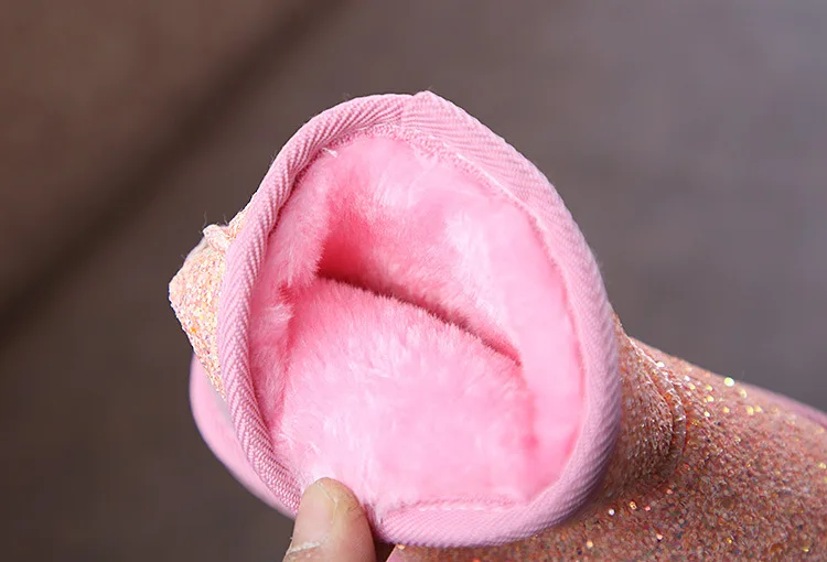 Новинка года; шикарная зимняя обувь для девочек; плюшевые детские ботинки для мальчиков; Детские теплые водонепроницаемые детские зимние ботинки; обувь