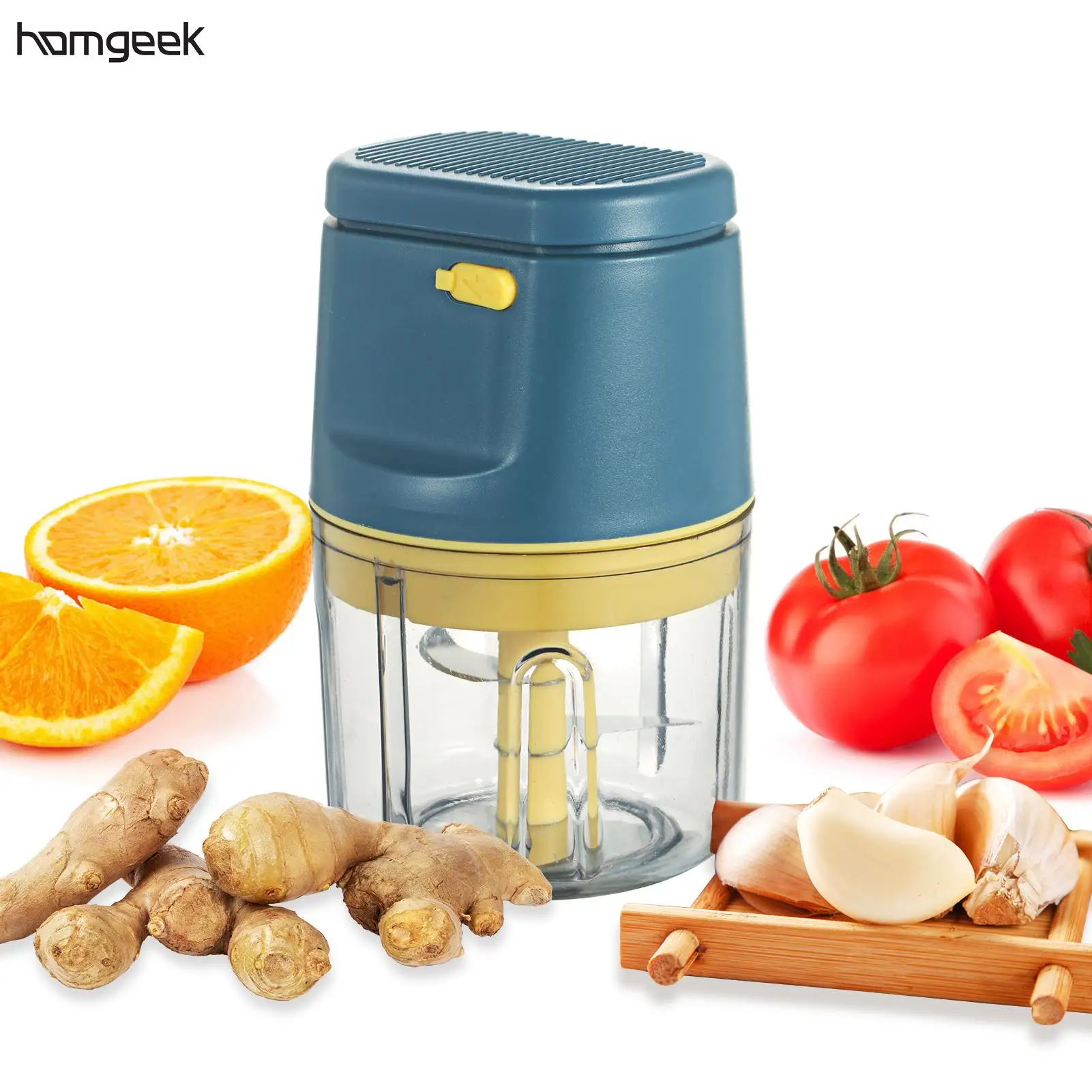Garlic Blender Processor Choppers Food-Mixer Multifunctional Electric Mini Portable 3