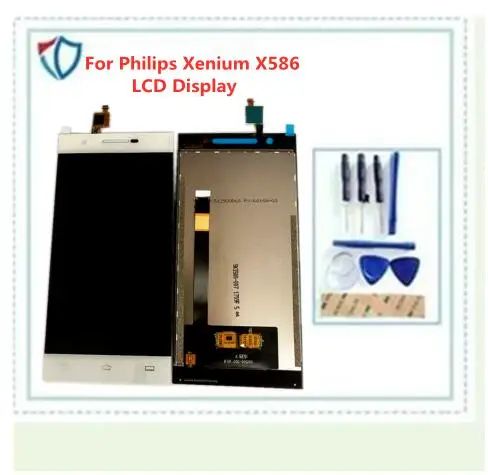 Wisecoco 5 0 дюймовый ЖК экран с сенсорной панелью дигитайзер для Philips Xenium X586 сотовый