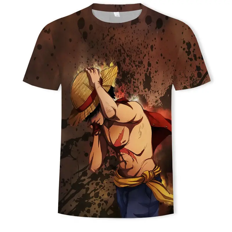 T568 Luffy, сдельные футболки для мужчин/женщин, новинка, модная хип-хоп футболка, Повседневная брендовая одежда, 3D принт, летние топы, футболки, футболка - Цвет: T568