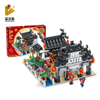 

610002 1872pcs In stock PANLOS BRICK City series MCO Huizhou style model Building Blocks Bricks Kids education Toys gift