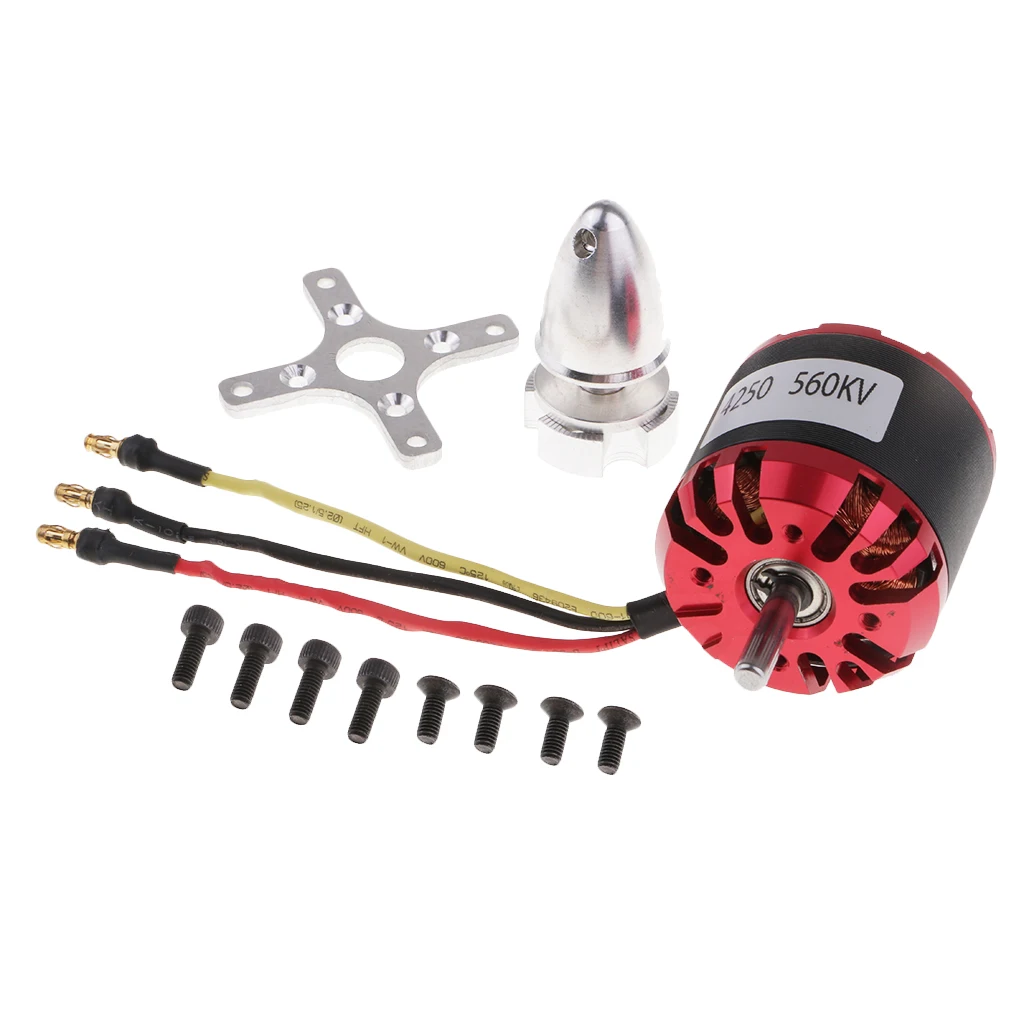 RC Parts Alloy C4250 560KV 3-8S Brushless Motor for Electric Scooter Plane
