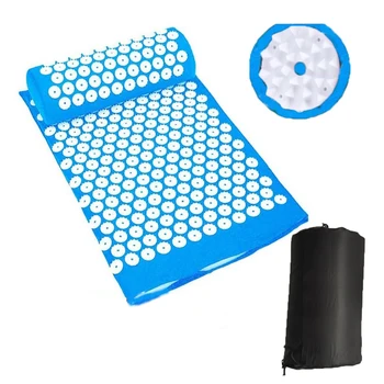 

Acupressure Massage Mat With Pillow For Stress/Pain/Tension Relief Body Relax Massage Acupressure Mat Yoga Sit Lying Mats Cut Pa