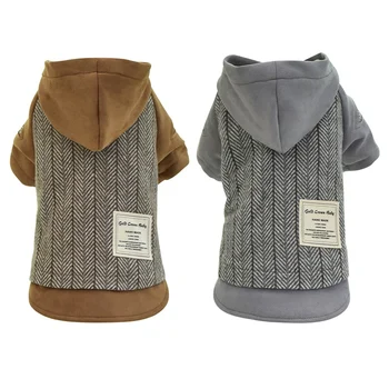 

Simple Style Winter Dog Clothes Pet Warm Hooded Jacket For Small Dog Cat French Bulldog Thicken Coat Chihuahua Puppy Costumes