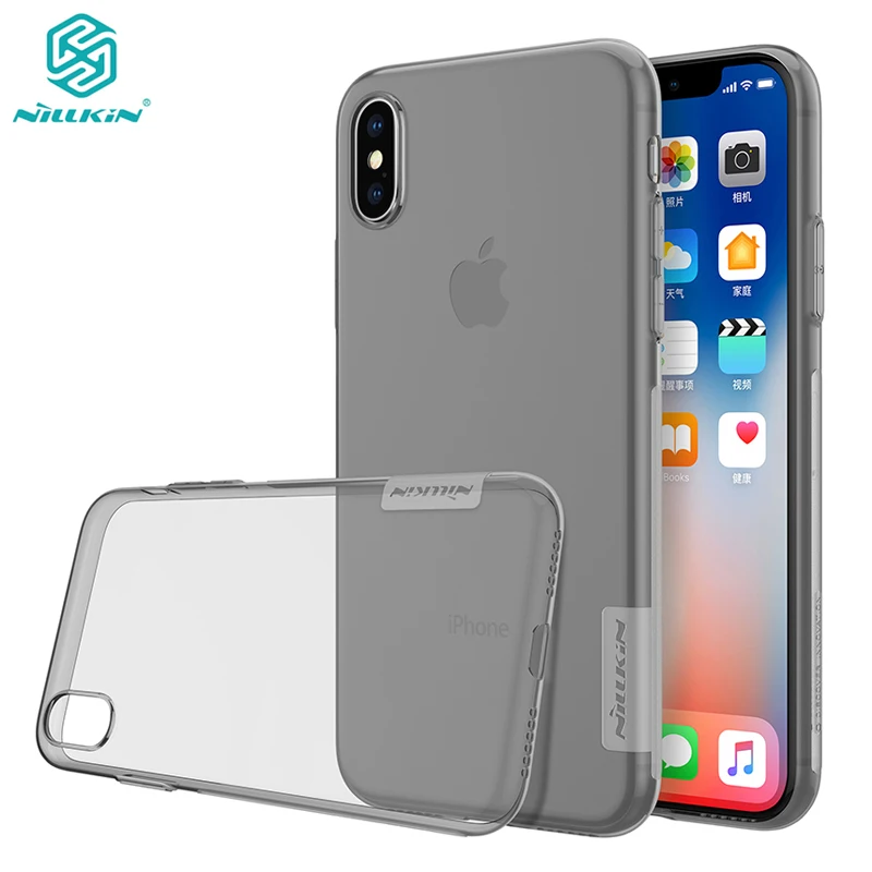 

Nillkin Nature TPU Case for iPhone Xs Max 2018 Clear Soft Silicon Shockproof Back Cover for iPhone X XRPhone Housing case capa