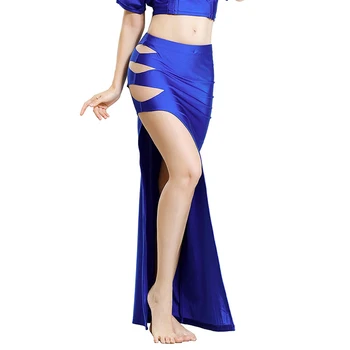 

Women Belly Dance Costume Dress Single Slit Long Skirt Lady Bellydance Skirts Oriental Bellydancing Clothes Competition Outfit