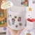 W&G Ins Desktop Small Trash Bin Waste Bin Bedroom Home Cute Trash Can With Lid Mini Garbage Storage Box Organizer Send Sticker
