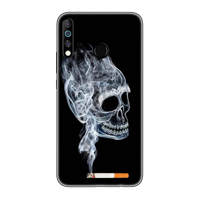 A245 TPU+ PC чехол для телефона Tecno Spark 4/Camon 12 Pro Camon12 Air Чехол с милым рисунком розы волка - Цвет: A245