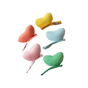 

Infant Baby Girls 5Pcs Candy Color Hair Clips Love Heart Hollow Hairpins Clamps Barrettes Hair Accessories for Kids Baby Girl