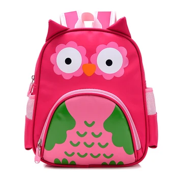 

3D Travel Lovely Waterproof Kids Backpack Cartoon Animal Adjustable Strap Kindergarten Girls Boys Nursery Cabin Nylon School Bag