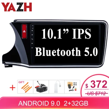 

YAZH Android 9.0 Pie 10.1" IPS Screen Car Unit Player For Honda City 2014-2017 With 1024*600 HD/ SWC /OBD /Carplay /Mirror Link