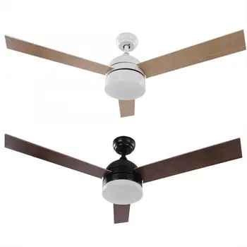 

LED Ceiling Fans lamp For Living Room 65W Wooden Ceiling Fan With Lights 52 Inch Blades Cooling Remote Dimming Lamp