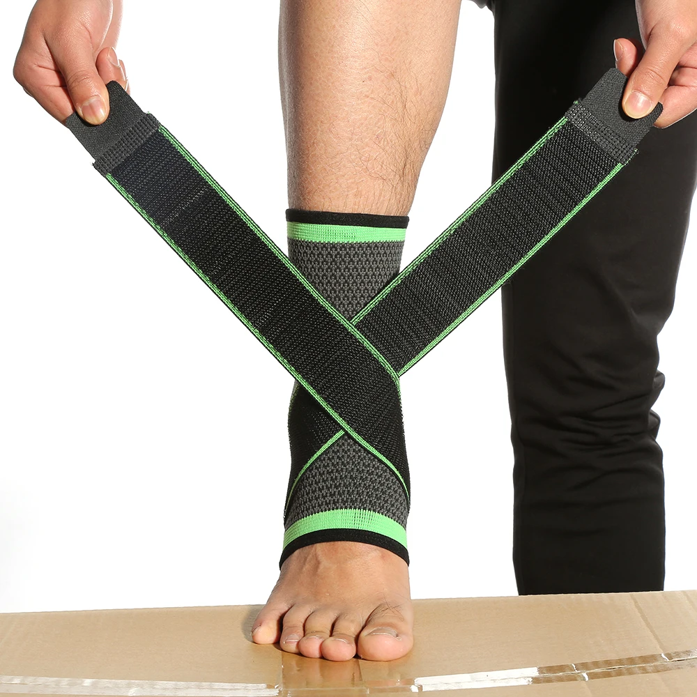 1PC Ankle Support Brace Weaving Elastic Nylon Strap Ankle Badminton Basketball Football Taekwondo Fitness Heel Protector