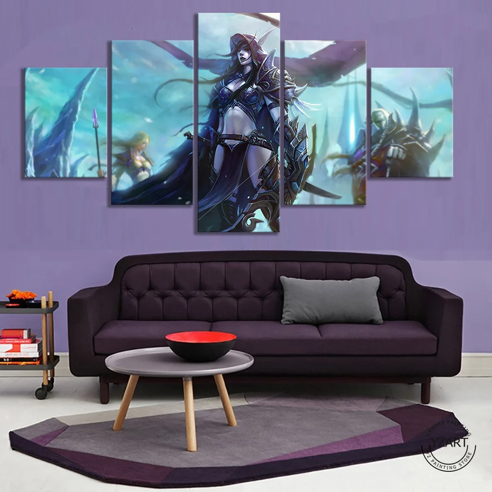 

Sylvanas Windrunner Jaina Proudmoore World of Warcraft Artwork Paintings Video Games Art Wall Decor Paintings Warcraft Poster