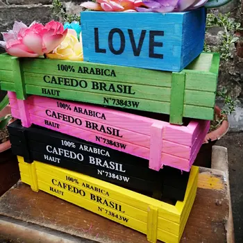 

Hot Beautiful Lovely Wooden Flowerpot Indoor Fern Succulent Plant Holders Saucers Desktop Bonsai Pot Wooden Flower Planters Tray