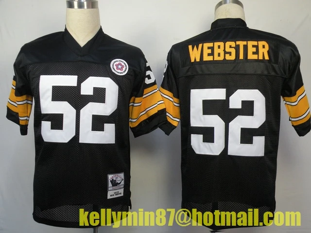 Stitiched, Питтсбург, Терри Брэдшоу, Франко Харрис, Беттис, майка Уэбстер, Джек Ламберт, Джо Грин, Линн Свон, Возврат Джерси - Цвет: Красный