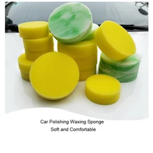 Автоматический воск для ухода полировальные подушечки аппликатор для автомойки, очистки краски Уход За круглым поролоновым губками уход за интерьером