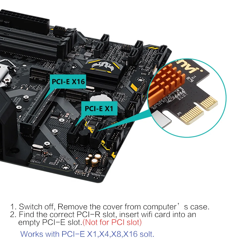 Fenvi Настольный 1200 Мбит/с Беспроводной двухдиапазонный Bluetooth 4,2 PCIe Wi-Fi адаптер Intel 8260 WiFi сетевая карта 802.11ac 2,4G/5 ГГц