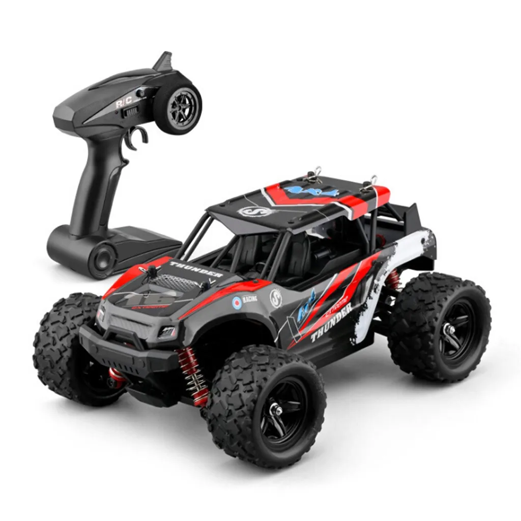 50 км/ч 1/18 Масштаб RC Автомобиль 2,4G 4WD высокая скорость Быстрый дистанционный контроль Большой трек 8,30 - Цвет: Красный