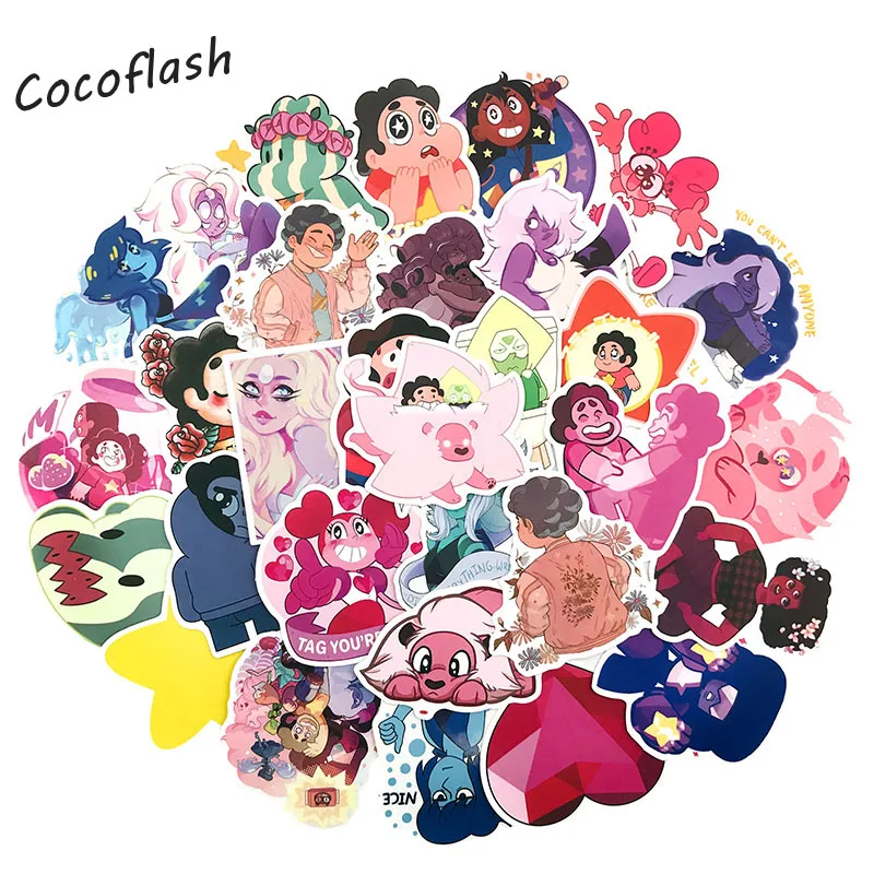 50PCS Steven Universe Stickers VSCO Sticker Book For Luggage Skateboard Laptop Motorcycle Decal Waterproof Decal