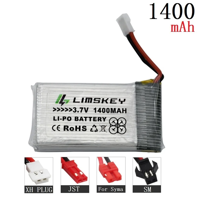 Литий полимерный аккумулятор 3 7 в 1400 мАч для SYMA X5 X5C X5S X5SW X5SC X5HW X5HC X5UW X5UC