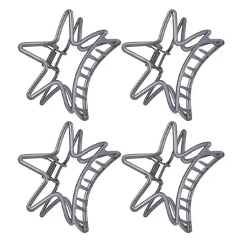 

4Pcs Exquisite Star Claw Clips Large Durable Shower Hair Clips