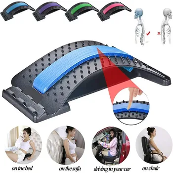 

Back Stretcher Massager Waist Neck Pain Relief Magic Support Massage Posture Corrector Home Muscle Relaxation Fitness Equipment