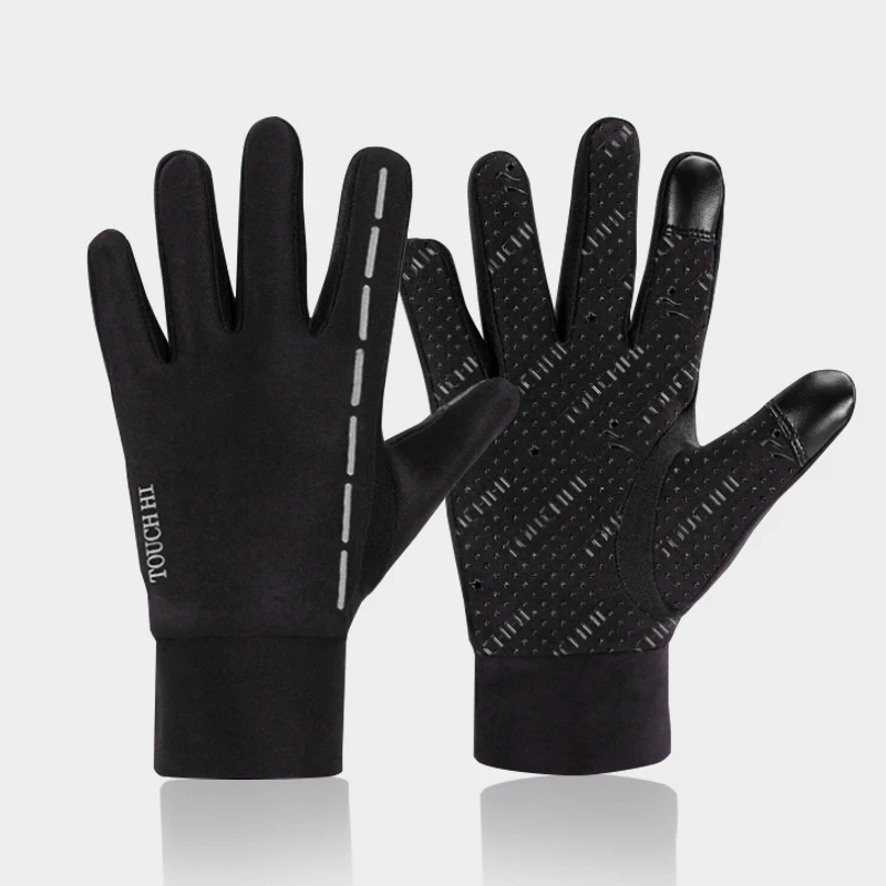 Зимние велосипедные перчатки с сенсорным экраном, полный палец, противоскользящие, для улицы, для мотоцикла, перчатки для инструментов, спортивные перчатки, Экипировка для мужчин и женщин
