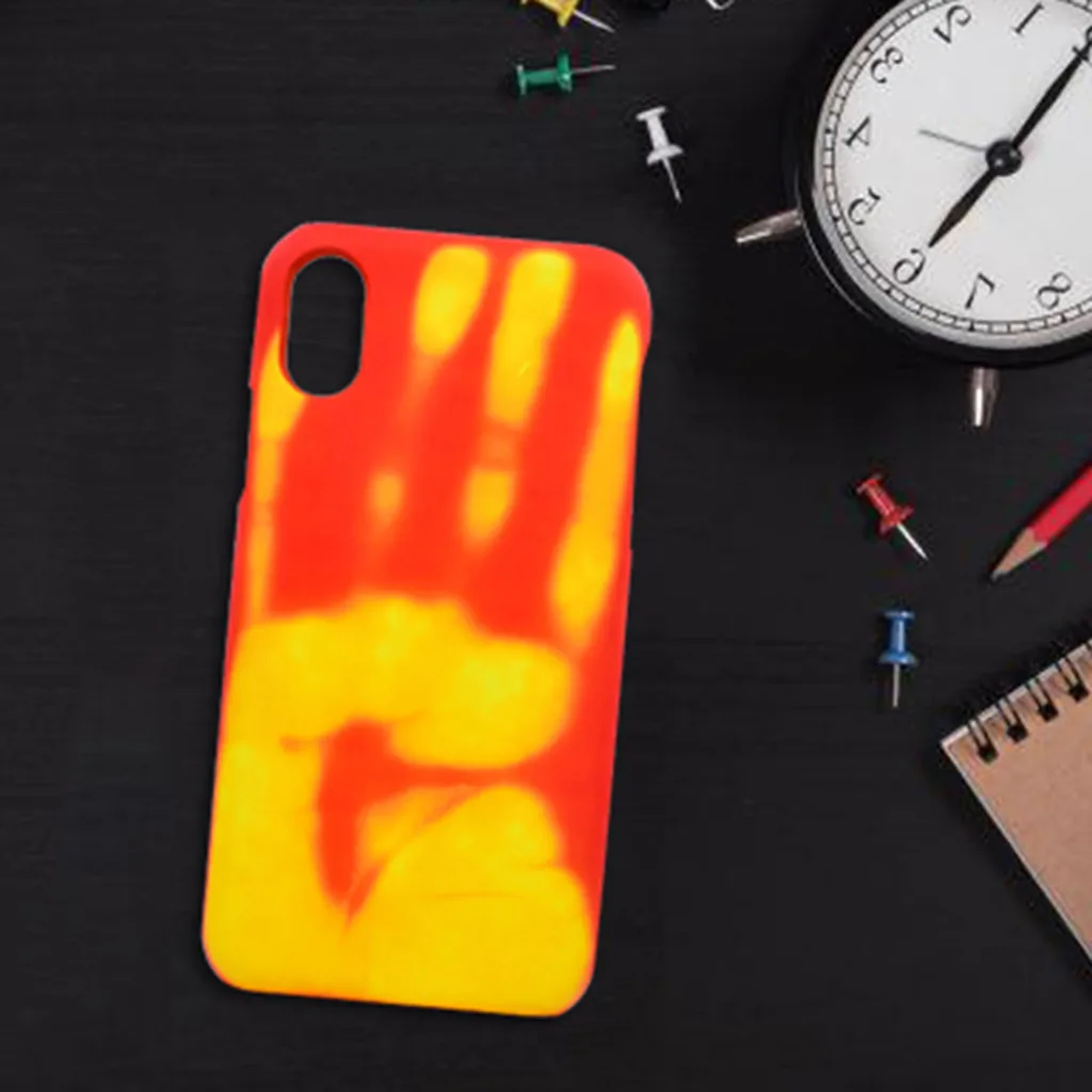 Чехол для телефона iphone X/XS XR XS MAX Модный чехол с тепловым датчиком тепловой