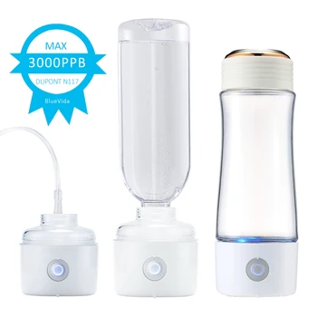 Latest Best Selling SPE and PEM Dupont N117 Membrane  up to 3000ppb Hydrogen water generator with breath hydrogen gas device