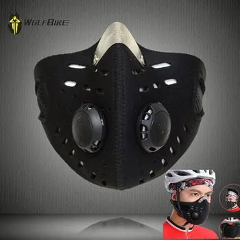 

Wolfbike Anti-Pollution City Cycling Mask Mouth-Muffle Dust Mask Sports Face Mask Safety Mouth Indoor Outdoor Face Shield Mask