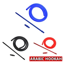 1,8 м арабский сажа силиканая пипетка алюминиевый сплав ручка сплав силиконовый шланг для кальяна аксессуары Китай Бразилия Испания