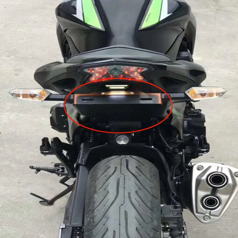 Кронштейн номерного знака светодиодный светильник для KAWASAKI Z800 Z 800 2013- мотоциклетный хвост обычный крыло CNC рамка номерного знака