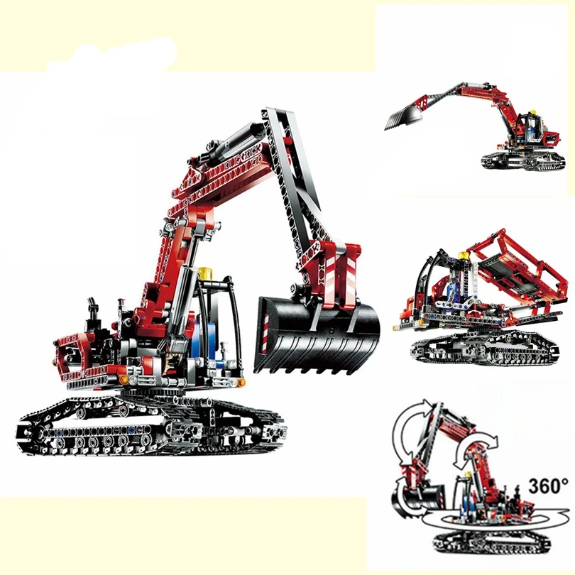 

760pcs 8294 Compatible with Legoed Technic Super Cool Engineering Excavator DIY Model Building Blocks Kit Toys Gifts