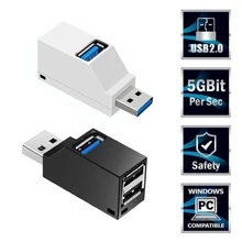 

USB Hub Mini USB 2.0 High Speed Hub Splitter Hub3 Splitter Box For PC Laptop USB 2.0 Port Up To 480Mbps 1Pc 3 Port