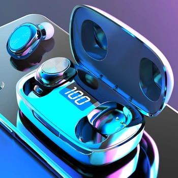 

TWS Bluetooth Earphone Wireless Headphone Waterproof Stereoe Earbuds Micophones Headest Mini 500mAh Gaming earphone for phone