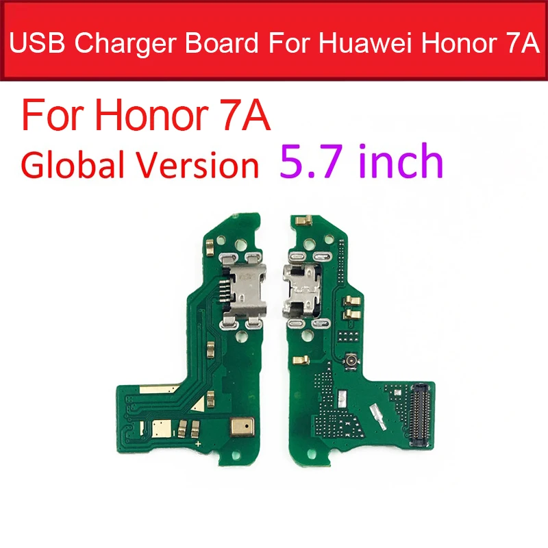 Зарядное устройство USB для huawei Honor 5A 5C 5X6 6A 6X7 7A Pro 7C 7X 8A 8C Max Usb зарядка док-станция разъем Замена платы - Цвет: For Honor 7A 5.7inch