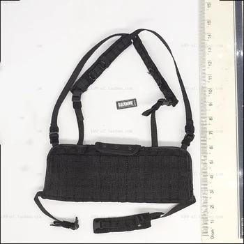 

1/6 DAM78066 Russian Spetsanz MVD SOBR Black Tactical Chest Hanging Vest for 12''Bodies Figures Toys Gifts Collections