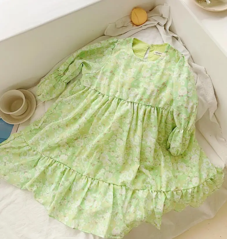 Retail 2020 Spring Cotton Printed Dress For Girls Princess Children Fashion Sweet Dazzel 2-7T | Детская одежда и обувь