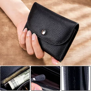 

Women Casual Simple Leather Wallet Female Short Small Wallets Zipper Coin Purse Cards Holder J9