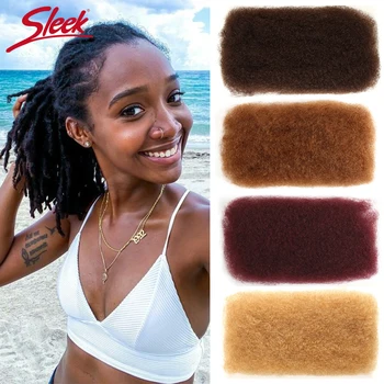 

Sleek Malaysia Remy Hair Afro kinky Curly Bulk Human Hair For Braiding 1 Bundle 50g/pc Natural Color Braids Hair No Weft