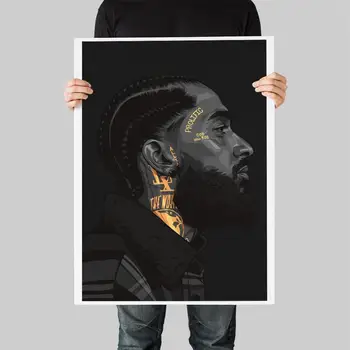 

Nipsey Hussle Hiphop Rapper Canvas Material Giclee Print Painting Picture ,Wall Art, Home Decorations, music posters, room decor