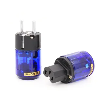 

C-037 IEC Connector Plug P-037E EU Power Plug Pure Copper Power Plug for Power Cord (EU PLUG)