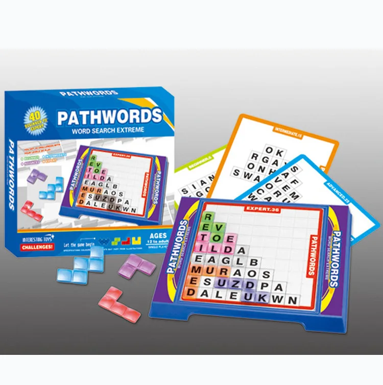 

Children Early Childhood Educational Toy Square Found the Word English Word Memory Tabletop Game Intelligence