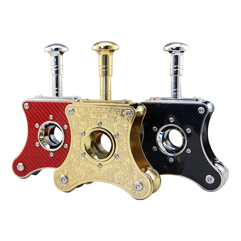 Metal Carbon Fiber Cigar Cigarette Tobacco Cutter Table Desktop Guillotine Men's Smoking Tool | Инструменты