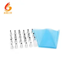 Нержавеющая сталь 24 головы носик для украшения мешочек конвертер 26 штук DIY набор для выпечки сжатие торта инструмент для цветов