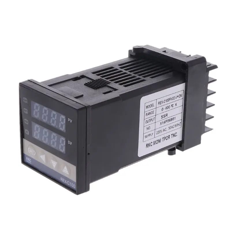 

PID Digital Temperature Controller REX-C100 0 To 400 K Type Input SSR Output 19QB